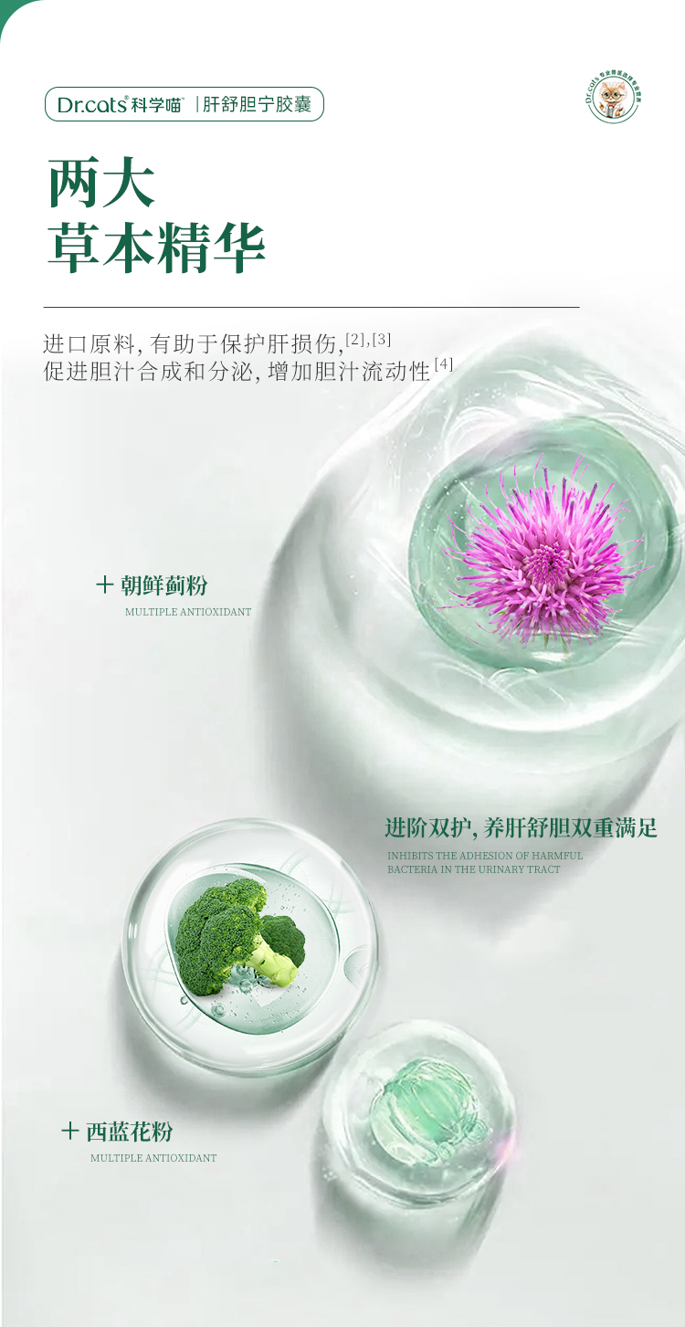 Dr.cats科学喵肝舒胆宁胶囊