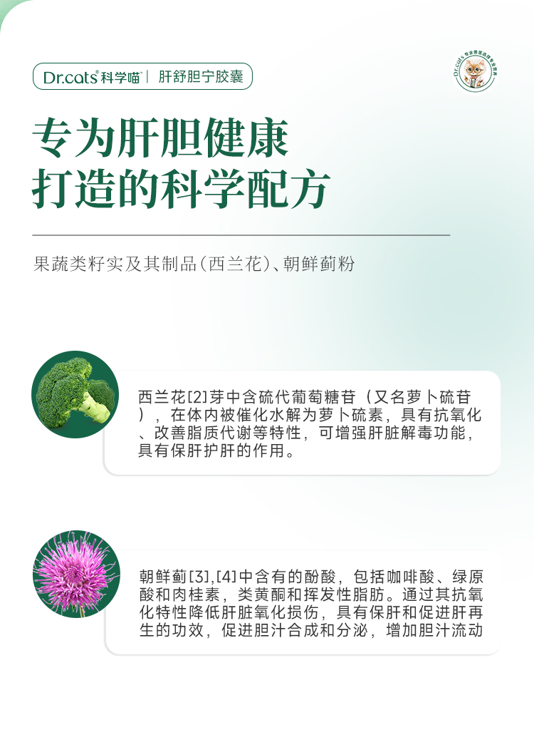 Dr.cats科学喵肝舒胆宁胶囊