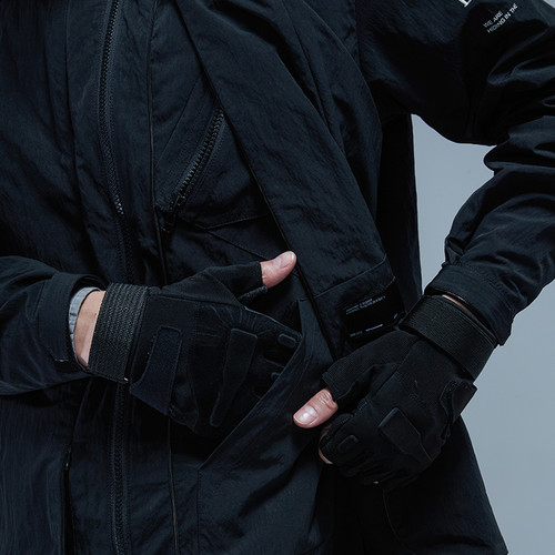 ENSHADOWER隐蔽者机能隐形空间拓展男士夹克宽松潮牌情侣黑色外套