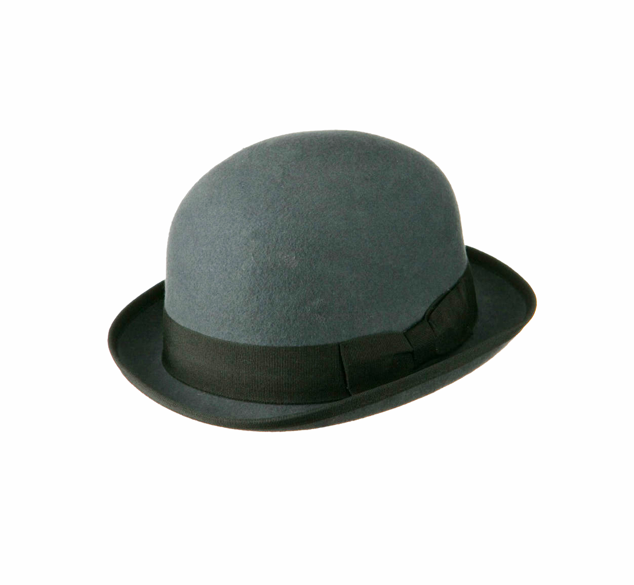 Traditional Bowler with Ribbon Band