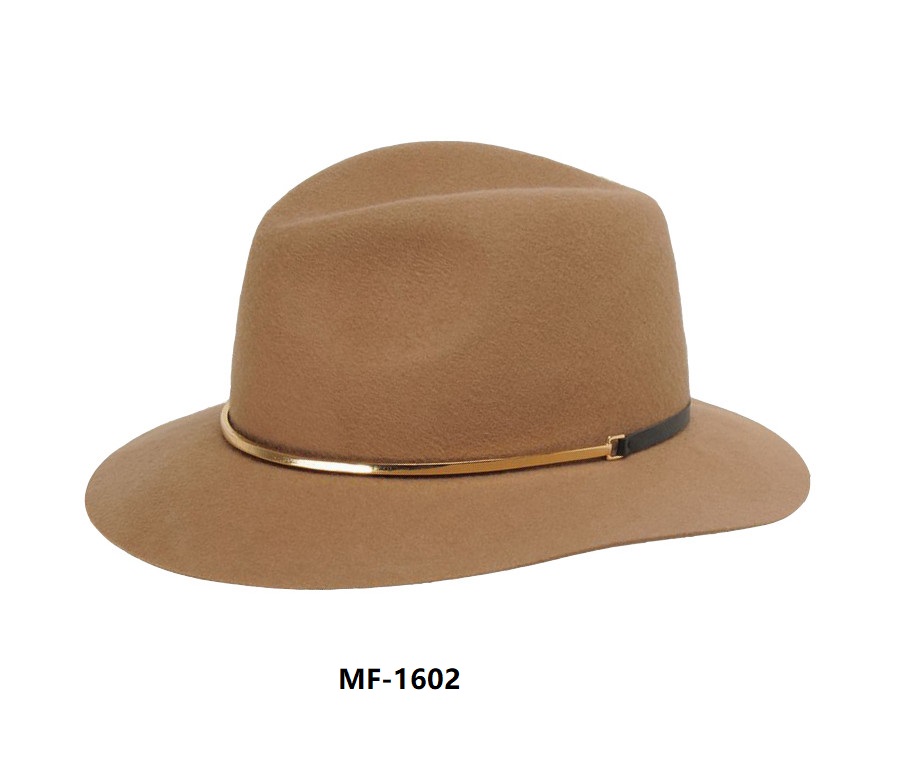 Fashionable Blue Felt Fedora