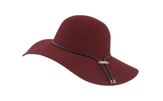 Elegant Burgundy Floppy Hat