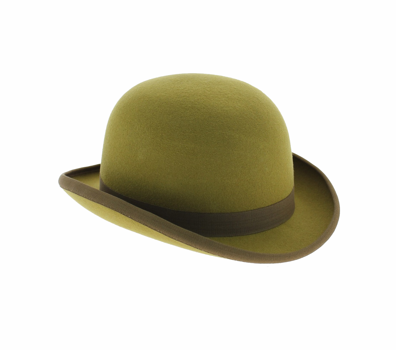 Traditional Bowler with Ribbon Band