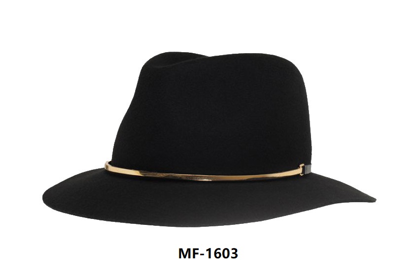 Fashionable Blue Felt Fedora