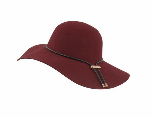 Elegant Burgundy Floppy Hat