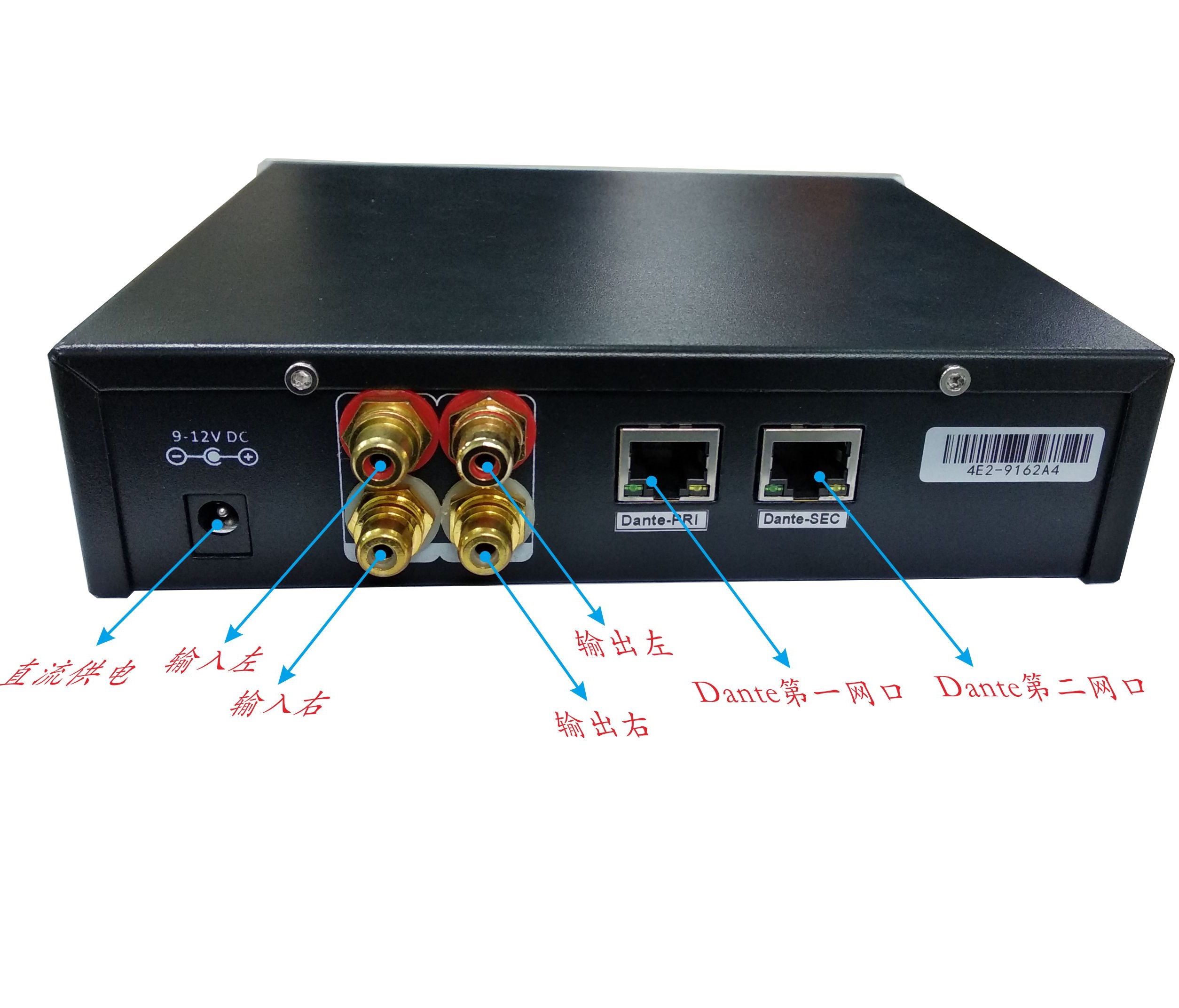 dante 2x2网络音频接口盒