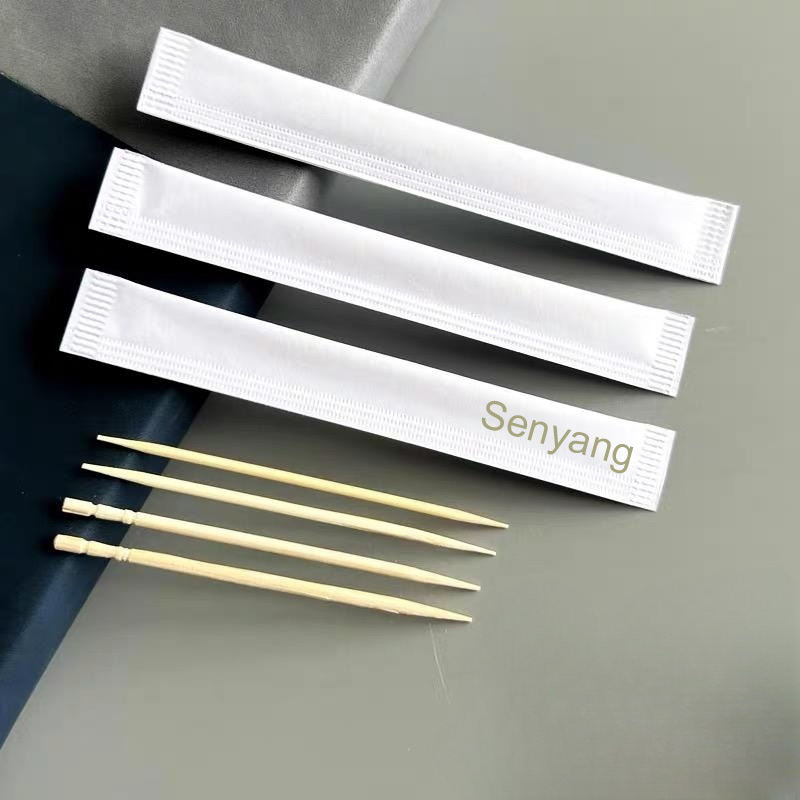 Bamboo toothpicks with paper pouch or in tube or box