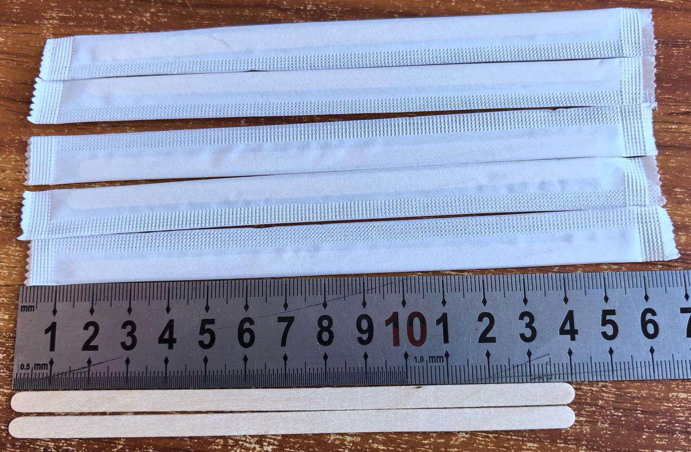 140x5x1mm INDIVIDUALLY PAPER WRAPPED WOODEN COFFEE STIRRER
