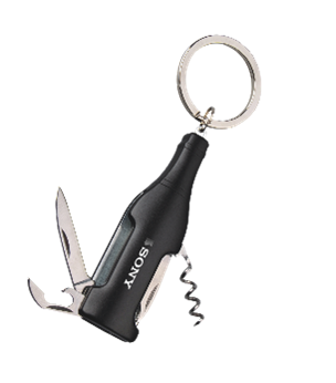 4in1 bottle-shaped keychain 四合一多功能酒瓶