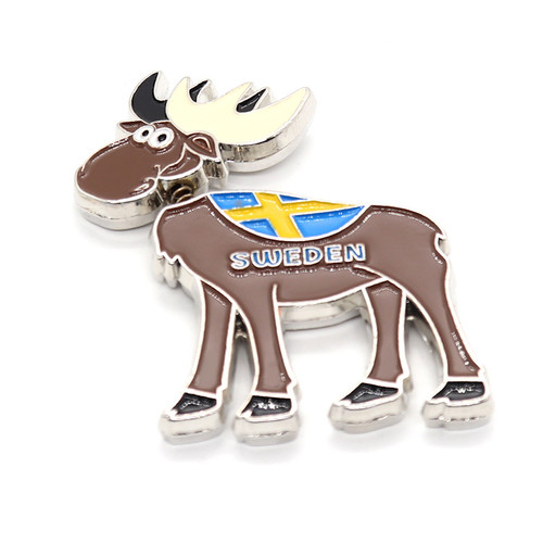 oem sgs approved promotional custom enamel deer cartoon round wholesale keychain personalised keyrin
