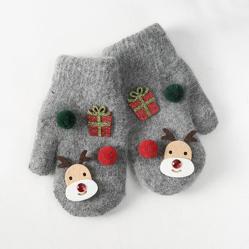 Christmas Gifts Deer Gloves Cute Winter Korean Kids Warm Fingers Gloves