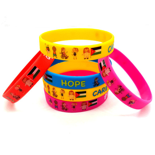 embossed debossed printing letters custom silicone bracelet wristband sports personalized