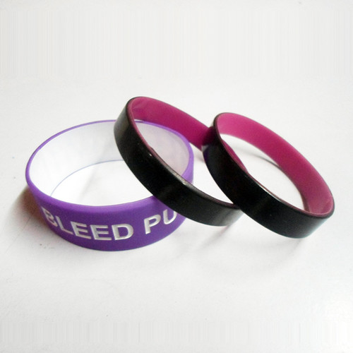 debossed embossed silicone ink for wristband custom for men kids personalized black