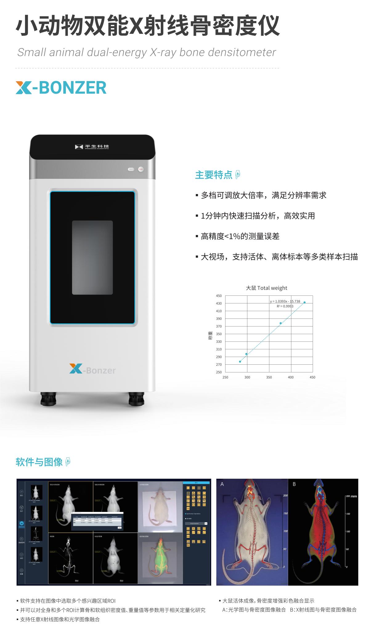 平生科技-小动物双能X射线骨密度仪