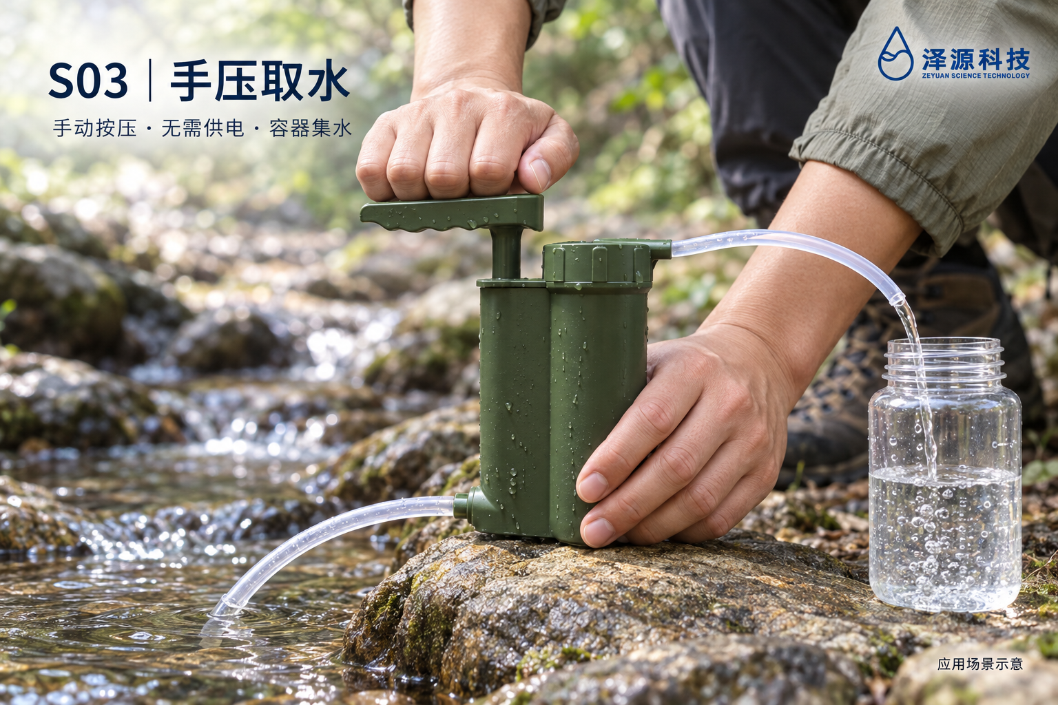 户外手压取水