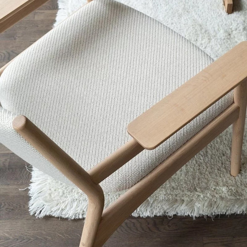 Karimoku日本进口casestudy丹麦设计师北欧现代简约实木单人椅
