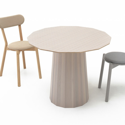 karimoku日本进口KNS系列北欧设计钻石型实木餐桌洽谈桌简约现代