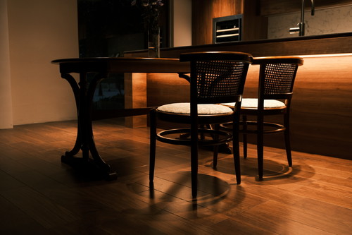 ☻ [已售·纯展示] 新中古·TRS Karimoku カリモク 旧标 一桌二椅