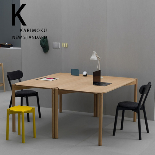 Karimoku KNS系列现代简约实木餐椅儿童椅客厅阳台休闲靠背单人椅