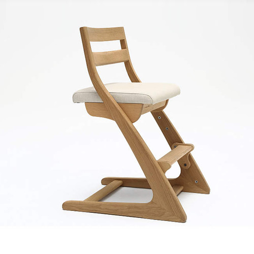KARIMOKU实木儿童学习椅家用矫正坐姿可调节升降学生靠背椅子