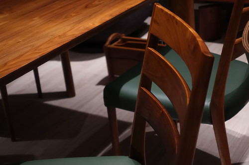 ☻ [已售·纯展示] 新中古·TRS Karimoku カリモク 胡桃木制一桌四椅