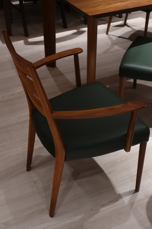 ☻ [已售·纯展示] 新中古·TRS Karimoku カリモク 胡桃木制一桌四椅