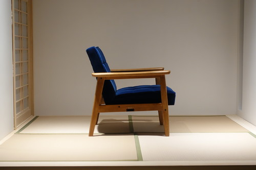 ☻ [已售·纯展示] 新中古·TRS Karimoku60 カリモク60 与Vanilla合作经销商限定款 「蓝绒」K Chair