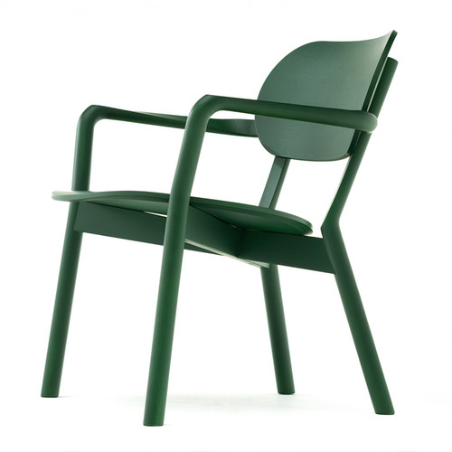 Karimoku KNS系列北欧简约实木休闲椅家用靠背扶手橡木餐椅洽谈椅