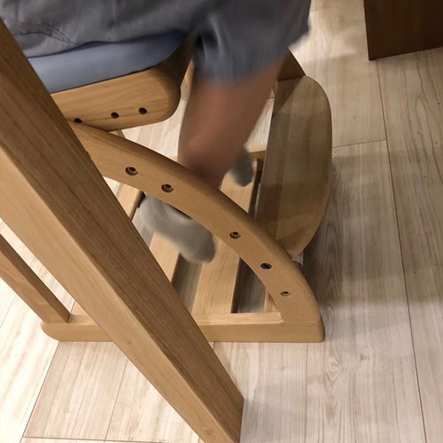 KARIMOKU日本进口儿童家用椅矫正坐姿可调节升降实木学习椅餐椅