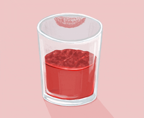 genert Nedgang Simuler The secret to avoid lipstick stains on your glass ! - F...