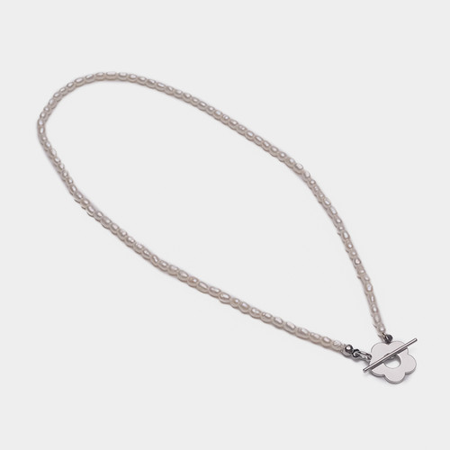 XL26477-G下2 小花珍珠颈链