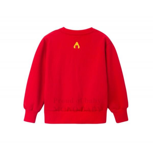 Proud of baby temp sweatshirt red