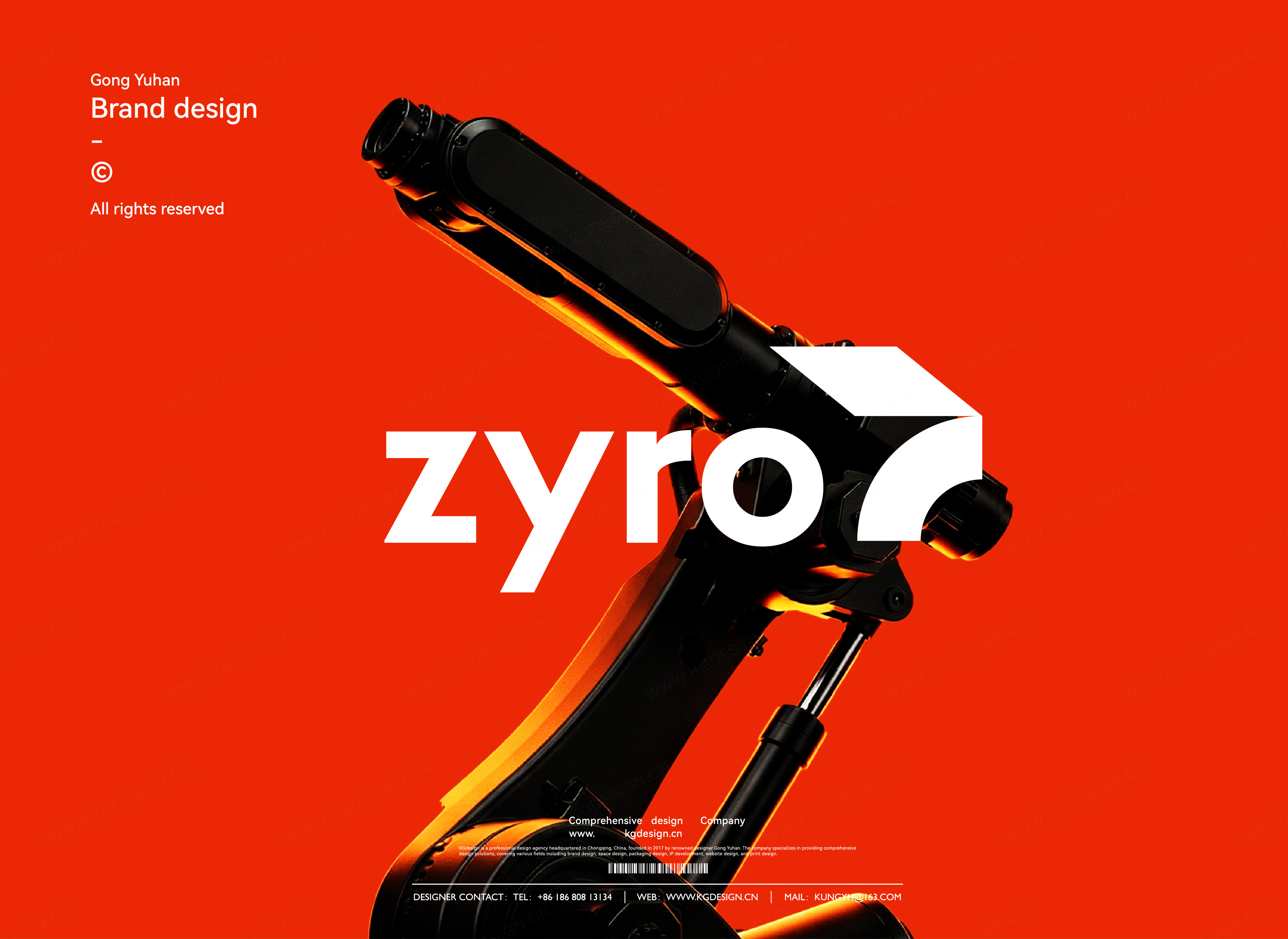 ZYRO Robotics Logo Design Red Dot
