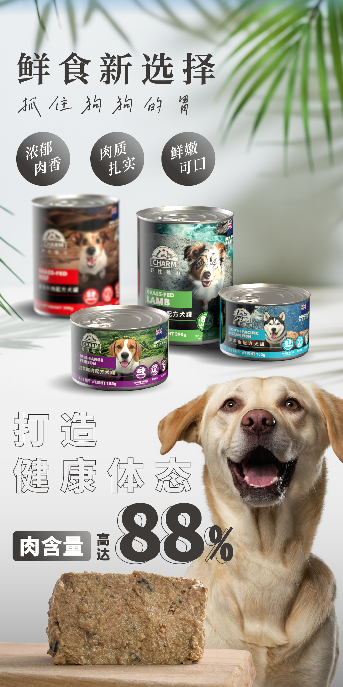 放牧鹿肉犬罐-五大超能配方