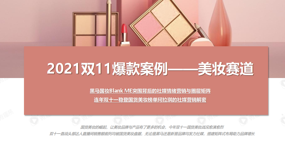 双十一爆款案例美妆赛道