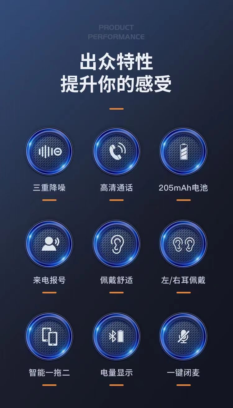 大电量双咪降噪商务耳机