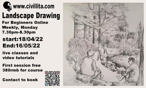 Landscape Drawing Online Course for Beginners