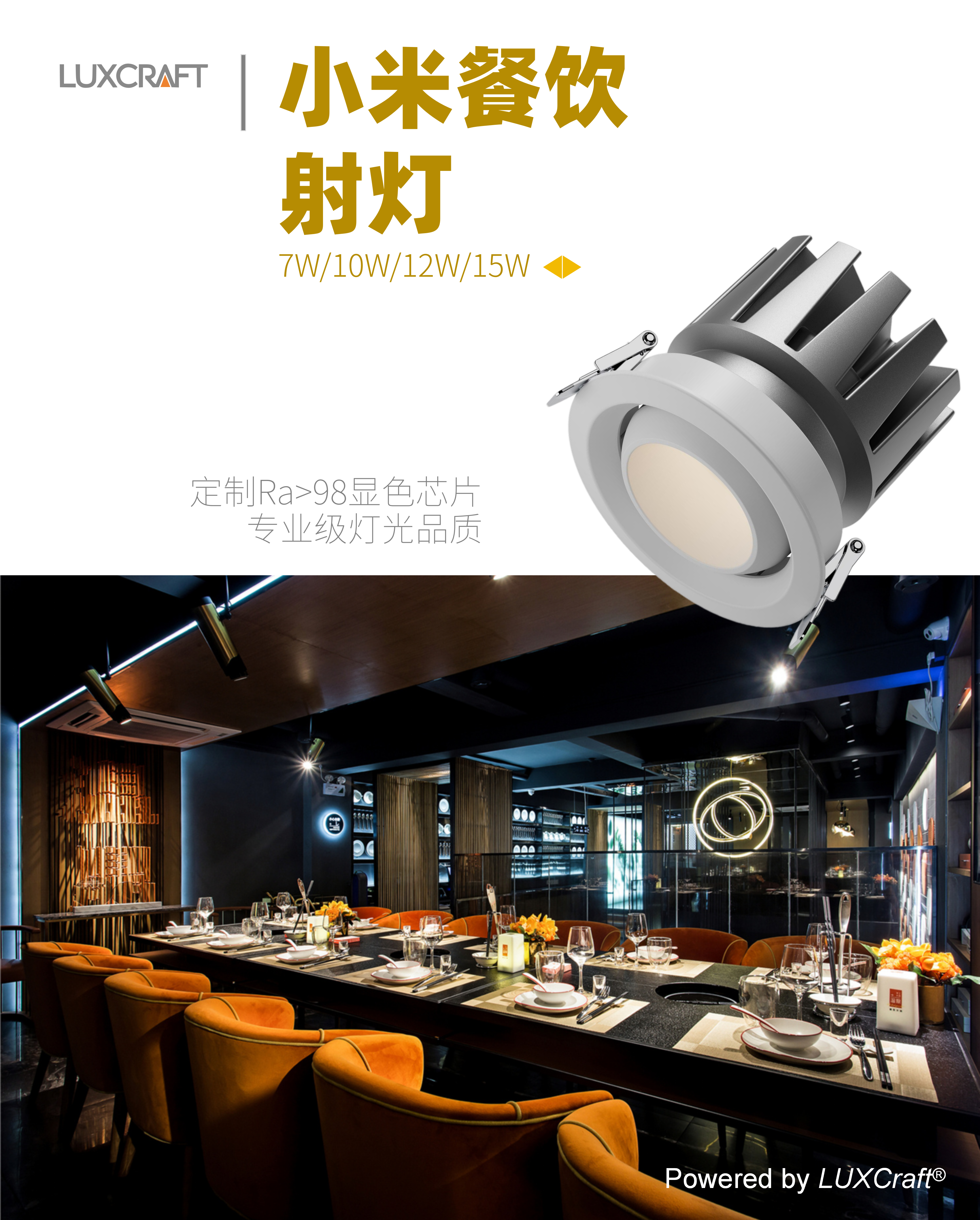 小米射灯XIAOMI 餐饮照明力作 火锅店烧烤店专门灯具