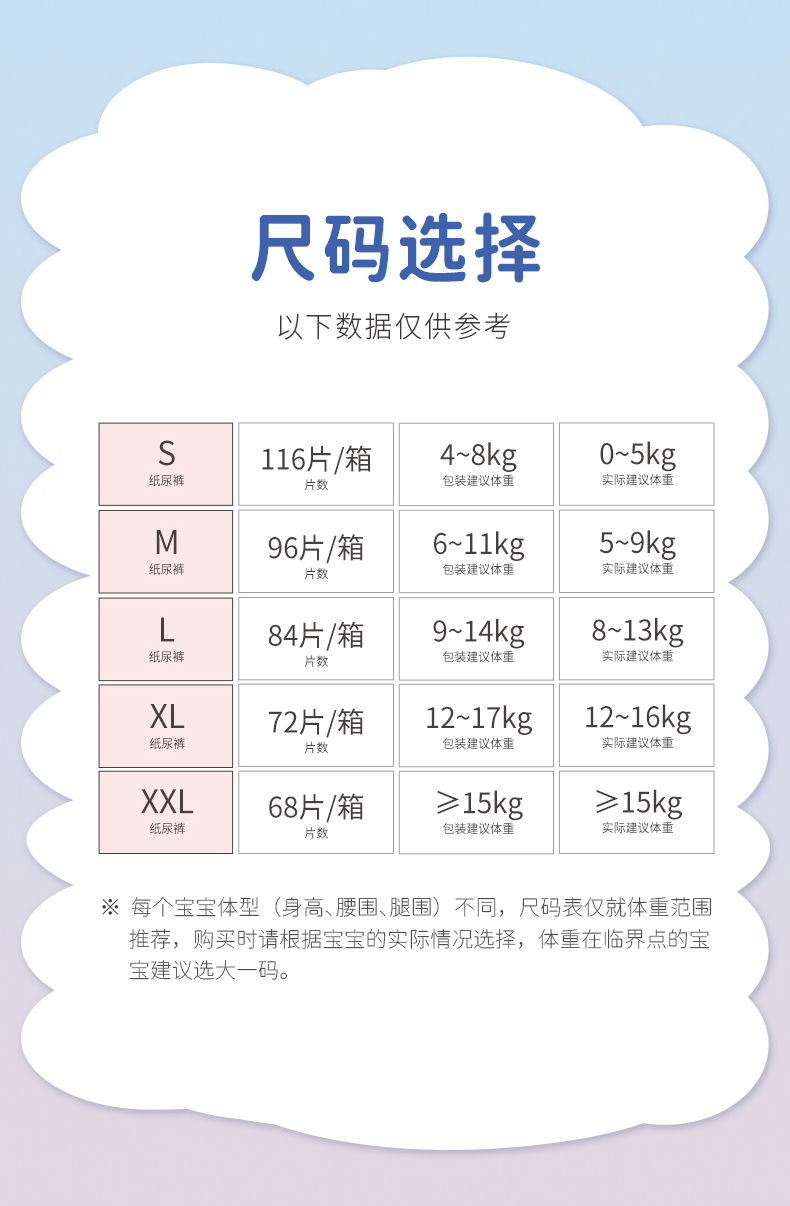 佳婴云柔系列纸尿裤