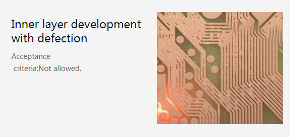 inner layer development with defection
