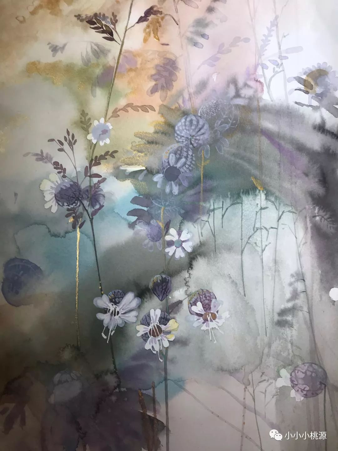 忘不掉的兔耳朵，380*260mm，纸面水彩画，作者亚男，2019年6月1日画于大连