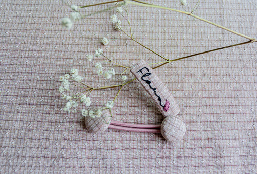 Tiny Flora - Flora light pink small Set (4  hair clips)  / 小童4件套发夹②