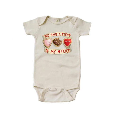 You Have a Piece of My Heart Short Sleeved Bodysuit