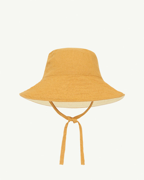 SUMMER AND STORM - BABY SUN HAT WITH TIES - SUNSHINE