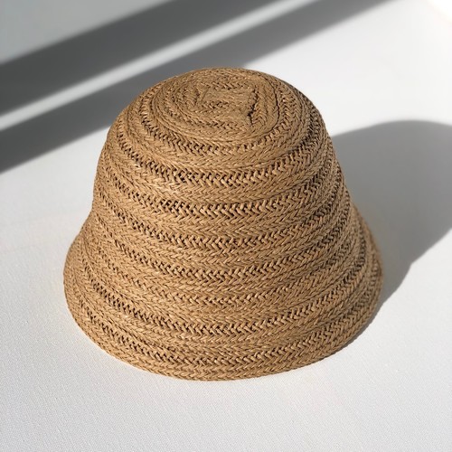 FINI THE LABEL-  straw bucket hat -natural