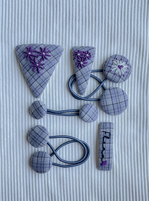 Tiny Flora-Lavender mix purple系列发夹