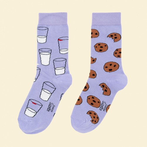 Coucou Suzette - Cookie & Milk Socks /CCS-SOCKSCOOKIEL-AIT
