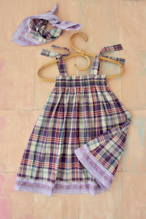 Bonjour diary-  Skirt dress with scarf 50*50 cm with border /  S22SKPC