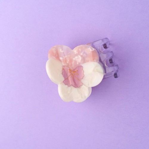 Coucou Suzette - Pink Pansy Hair Claw / CCS-PINCEPENSEER-OSE