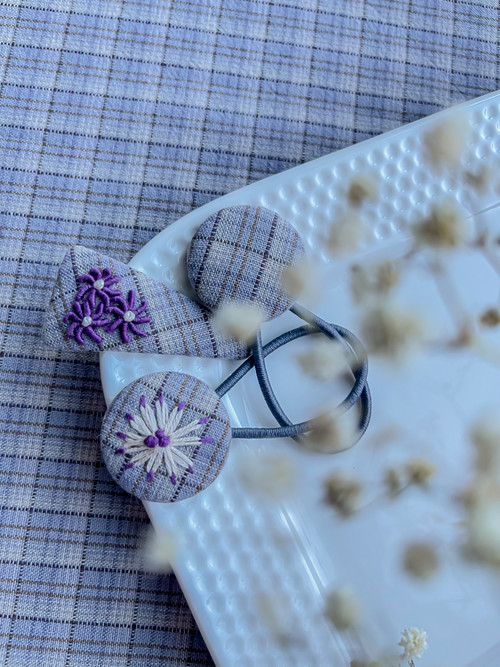 Tiny Flora-Lavender mix purple系列发夹